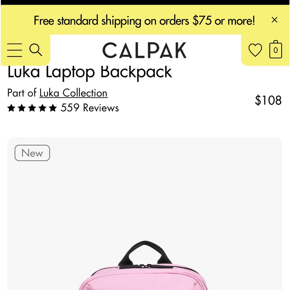 ISO this item. If you have the Calpak Luka backpack in bubblegum; message me!